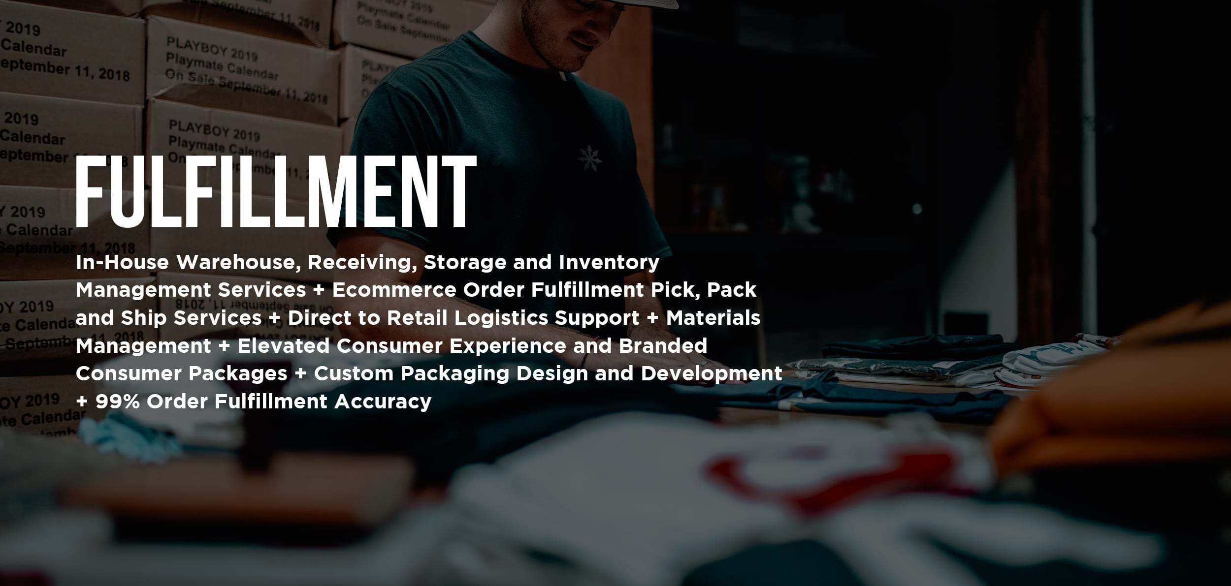 Mass Promotional Goods + Sales Team Fulfillment: Production, sorting, and fulfillment